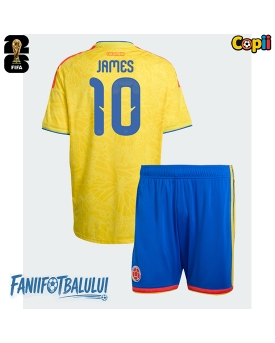 Columbia James Rodriguez #10 Echipament de Fotbal Replică Mondial 2026 Copii Acasa (+ Șorturi)